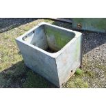 Small galvanised water tank