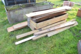 Mixed lot of various wood and some skirting board