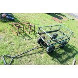 Metal garden cart