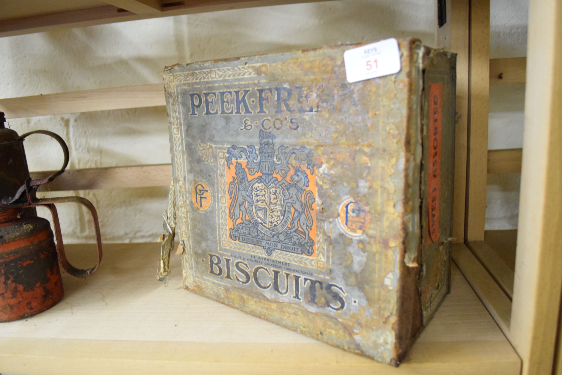 Vintage biscuit tin for Peek Frean & Co