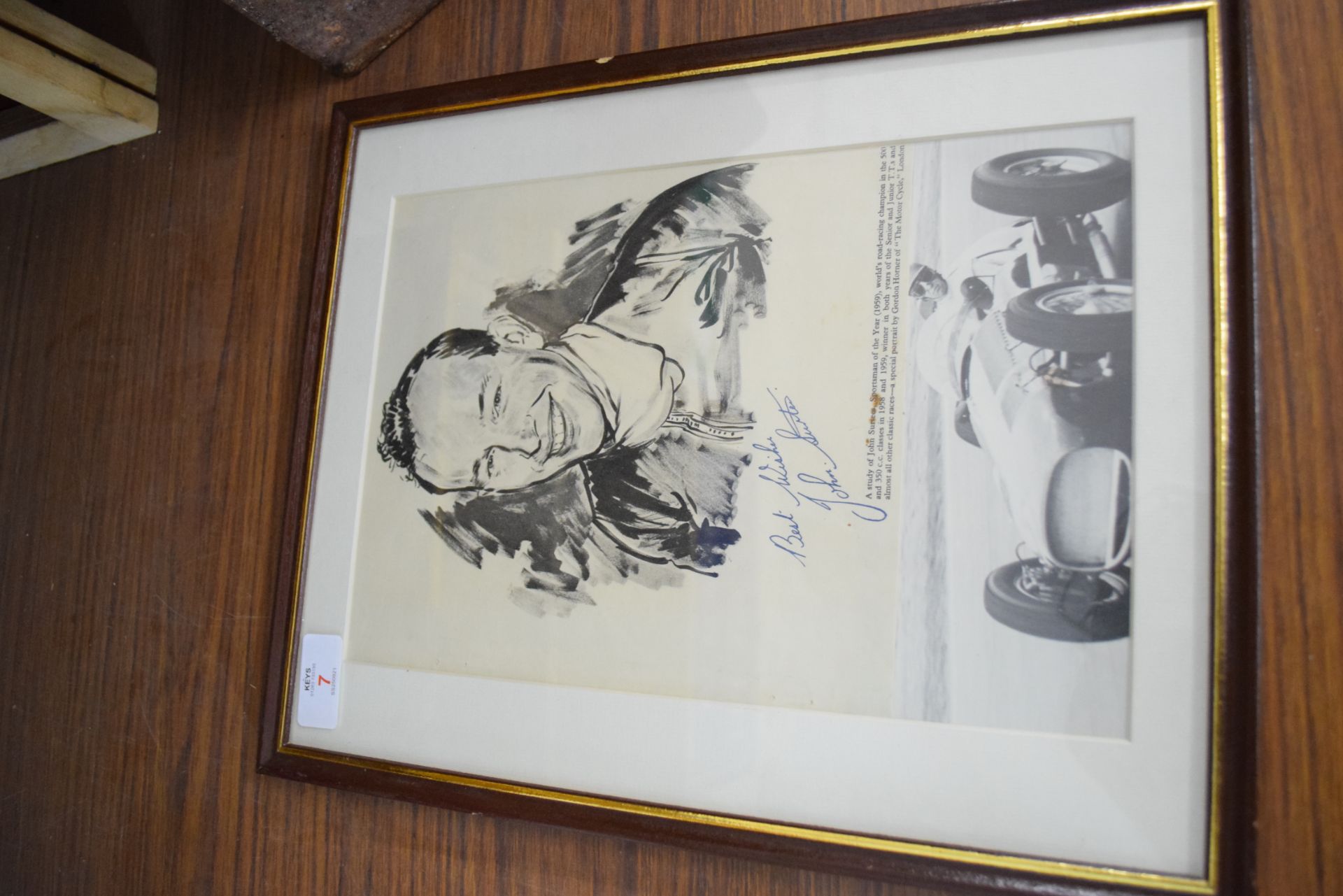 Print of John Surtees, Sportsman of the Year 1959