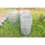 Three part rolls of fencing mesh