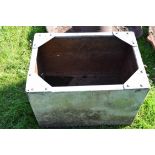 Small galvanised water tank