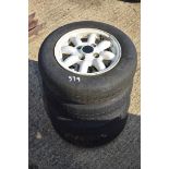 Set of mini Maglite wheels