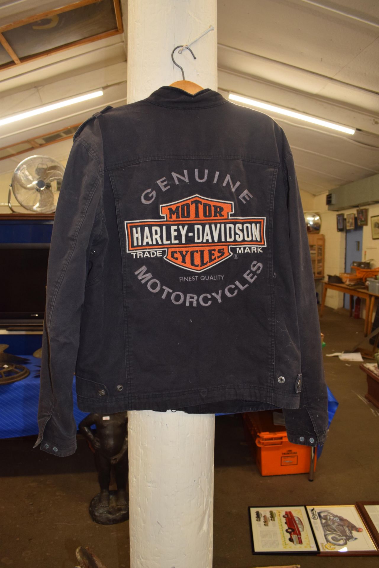 Harley Davidson branded denim jacket - Image 2 of 2