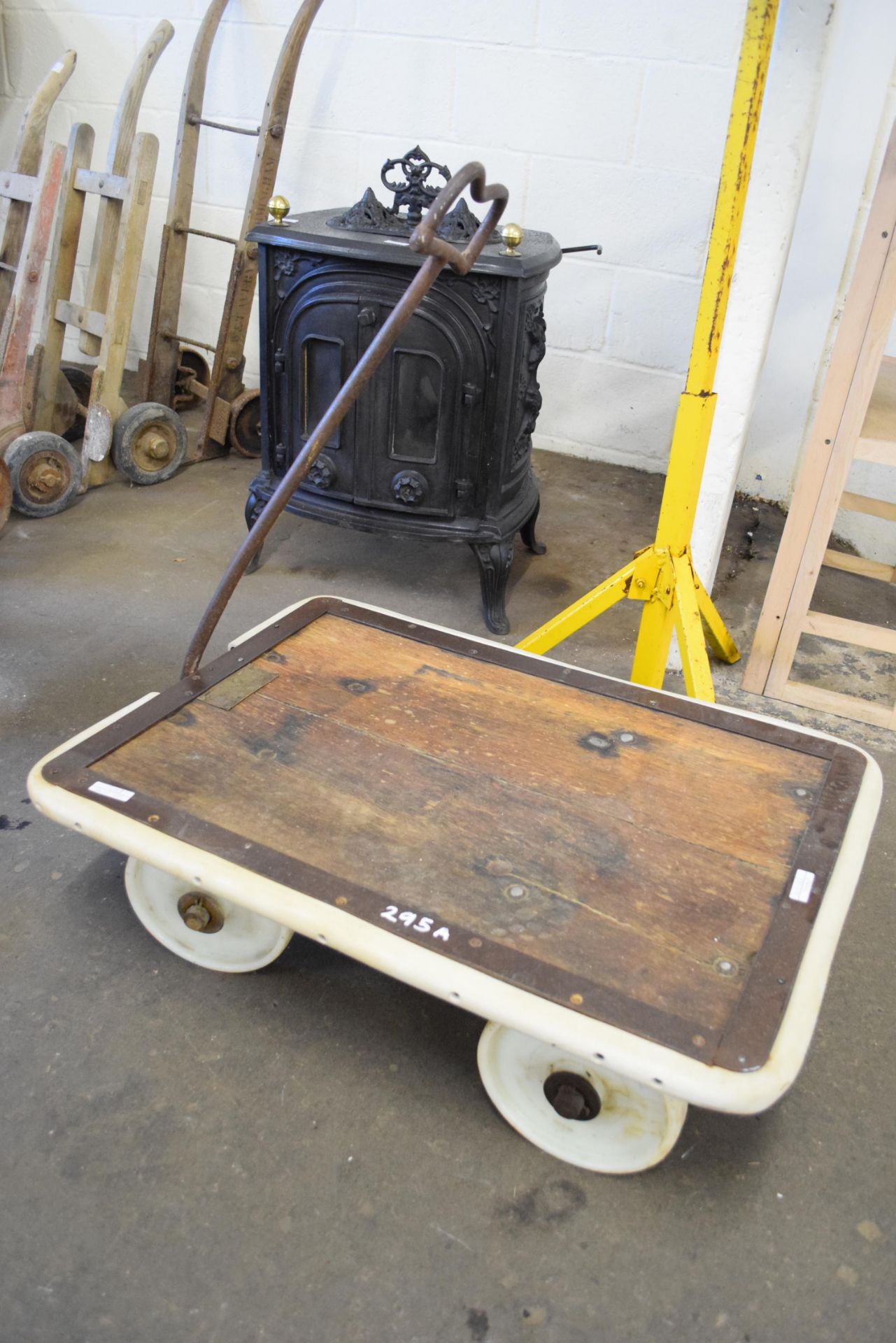 Railway luggage trolley by The Hoisting Appliance Co