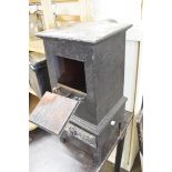 Cast iron stove and stand