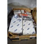 Box containing Ford and other spares