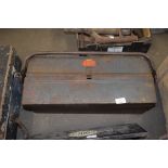 Metal cantilever toolbox and contents, various screwdrivers etc