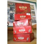 Quantity of tin Oxo cube storage boxes
