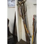 Bundle of vintage garden tools