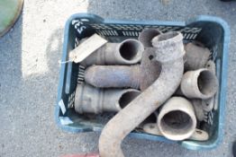 Quantity of cast iron gutter parts and ironmongery