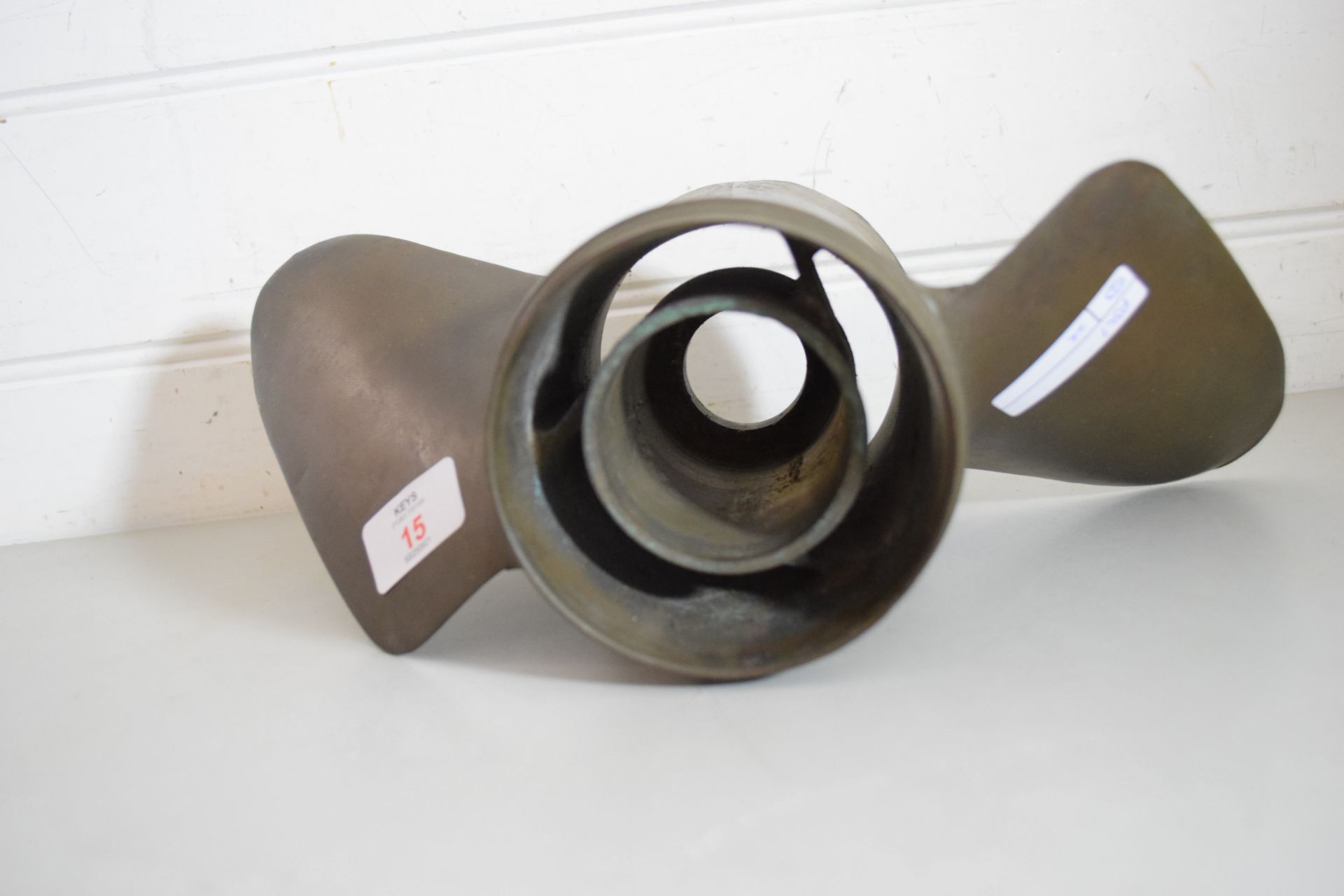 Brass boat propellor