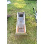 Small galvanised trough, 91cm wide