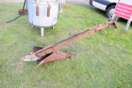 Vintage iron and wood plough