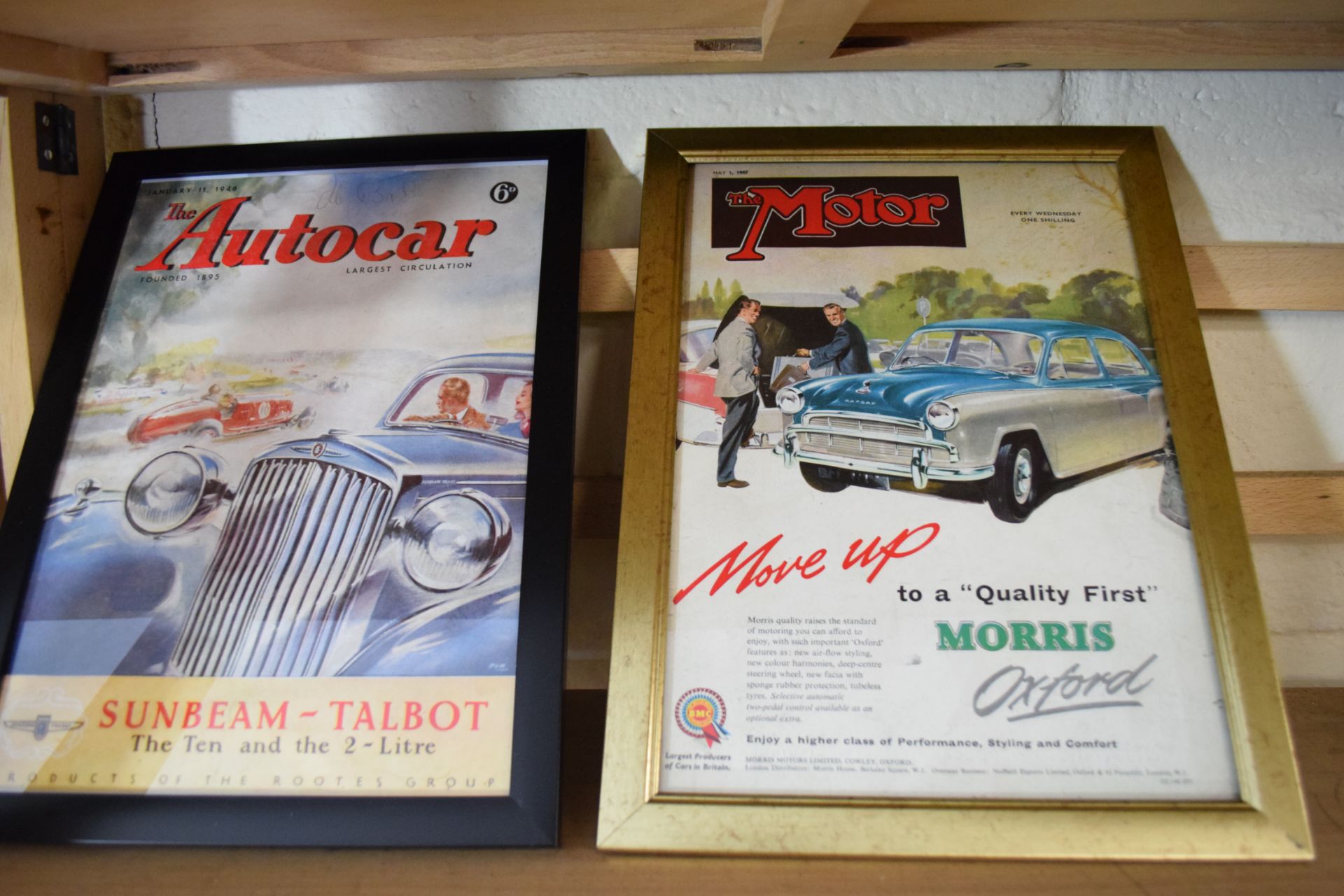 Quantity of framed advertising prints taken from a magazine for Yamaha motorbikes, BMC Service etc - Bild 7 aus 7