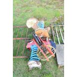 Two childs spring based outdoor toys (a/f)