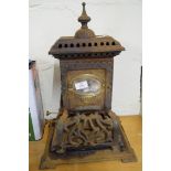 Wright & Butler cast iron stove/heater, height approx 48cm