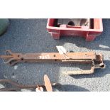 Pair of gate hinges