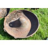 Mexican hat style pig feeder