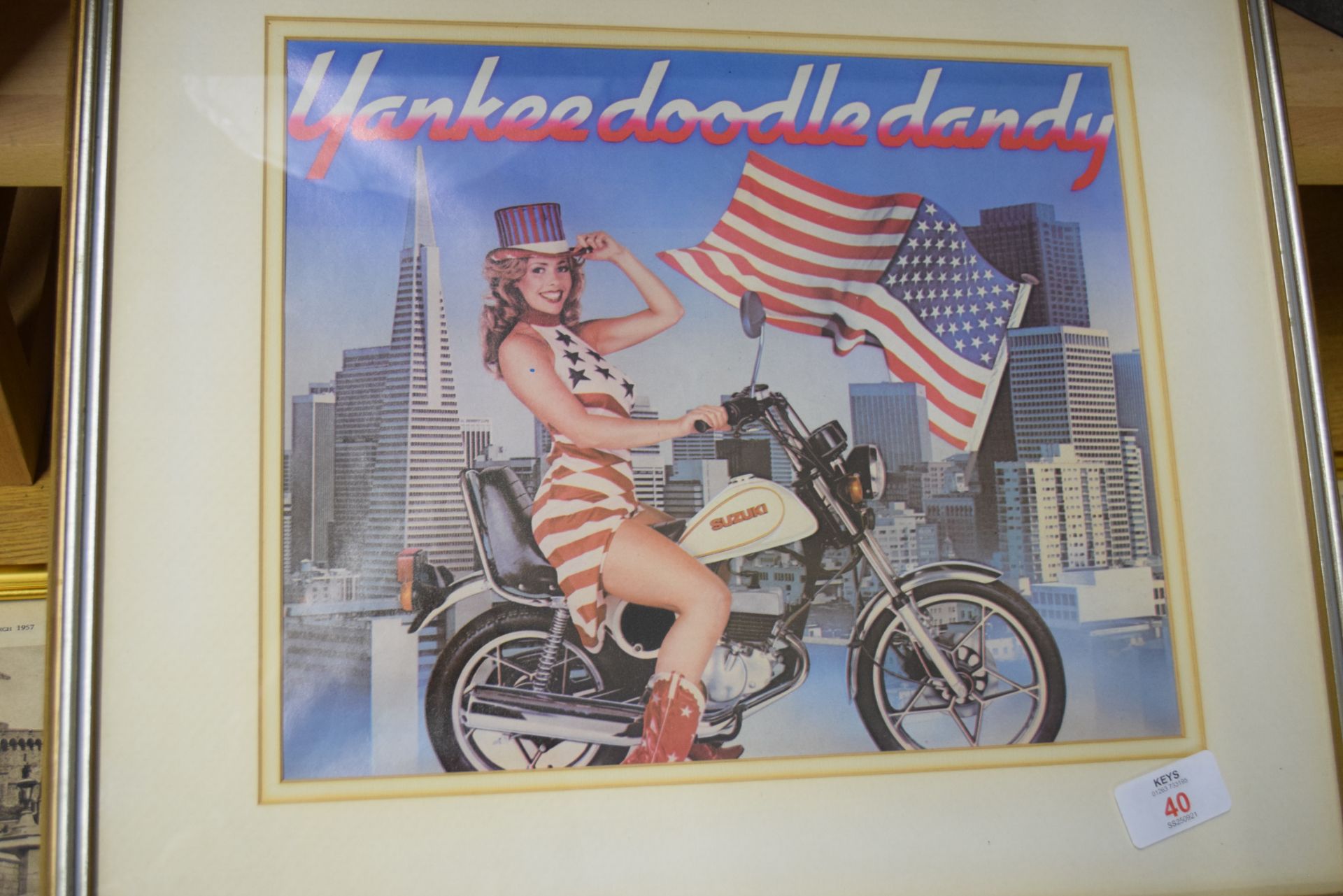 The Yankee Doodle Dandy advertising print for Suzuki motorcycles