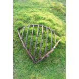 Iron corner hay rack, 79cm high