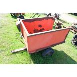 Small ride-on mower trailer