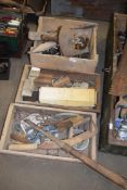 Three boxes vintage tools