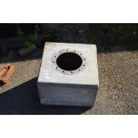 Small galvanised water tank