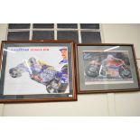 Large framed Goodyear Eagles poster depicting Williams, Renault, SW14B and Nigel Mansell, together