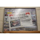 Marlboro British Grand Prix print, width 60cm