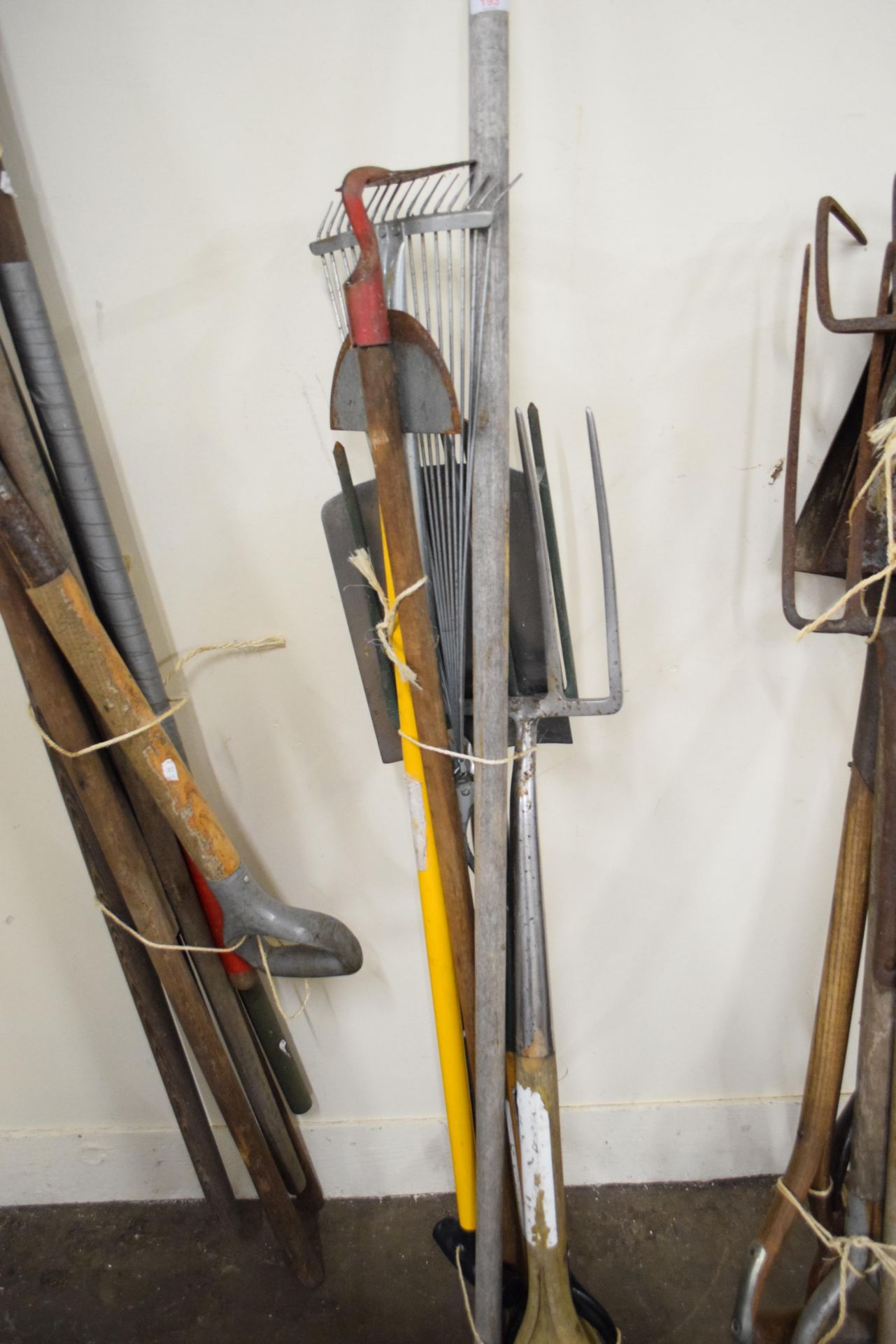 Bundle of vintage garden tools