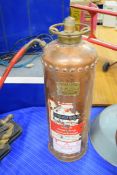 Large copper fire extinguisher "Dunford"