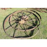 Pair of Randall Ltd iron wheels