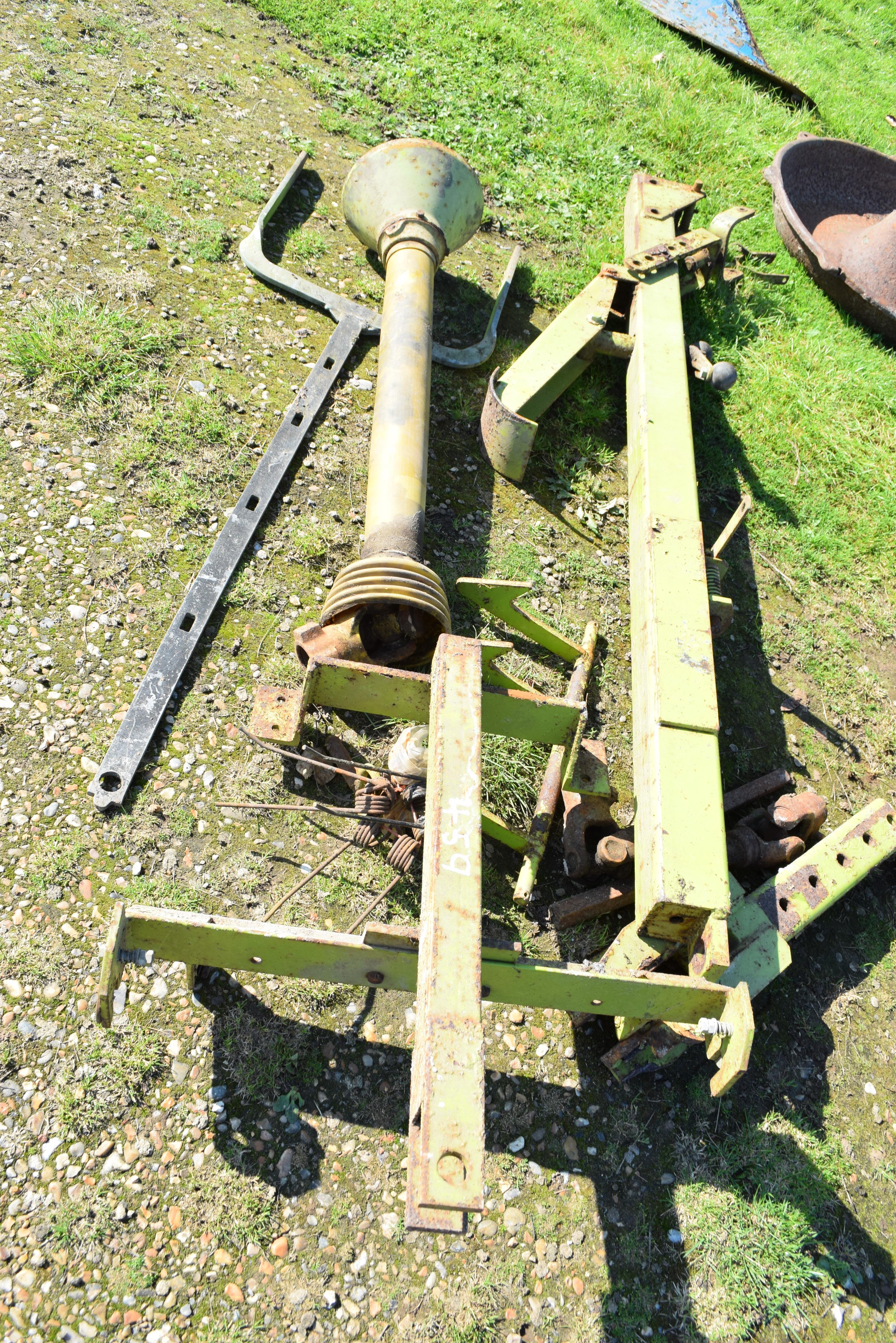 Quantity Claas tractor parts to include baler draw bar, PTO, etc - Image 2 of 2