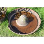 Mexican hat style pig feeder