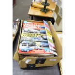 Box containing quantity of Jaguar World magazines