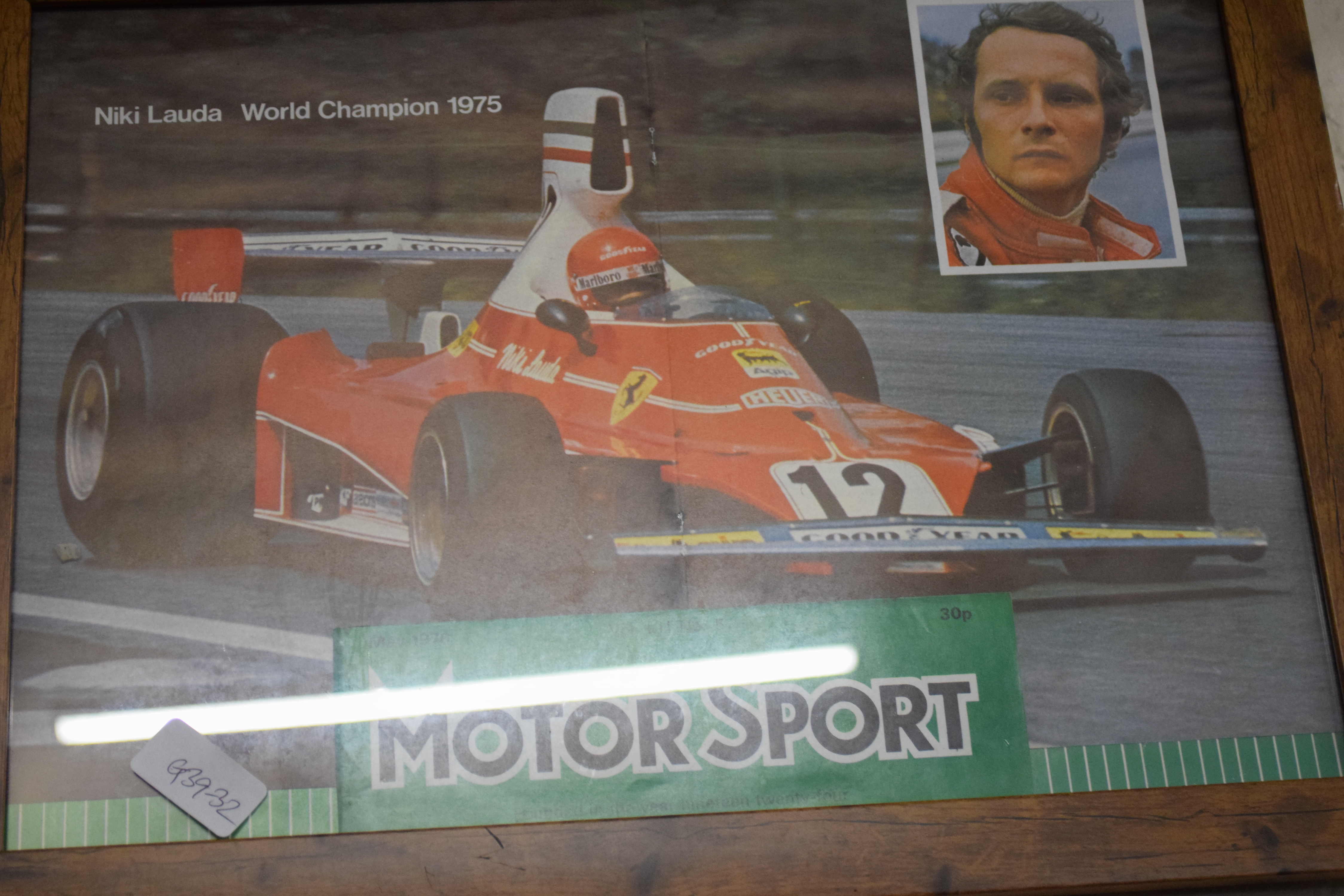 Three motorcycling and motorsport framed advertisements - Image 4 of 4