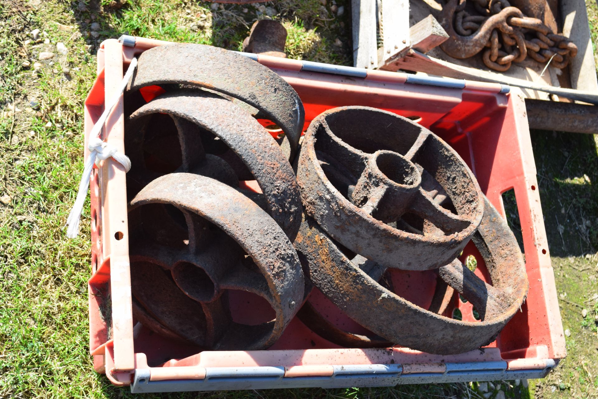 Quantity of cast iron wheels