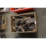 Box containing various block planes etc