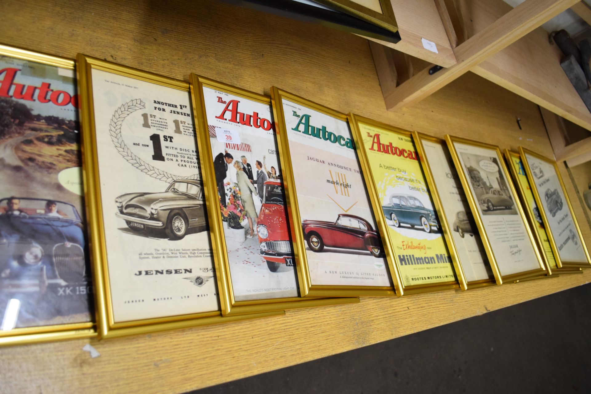 Quantity of motoring advertising prints from The Autocar magazine