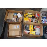Four boxes of auto spares including Lockheed wheel bearings, Bosch spark plugs etc