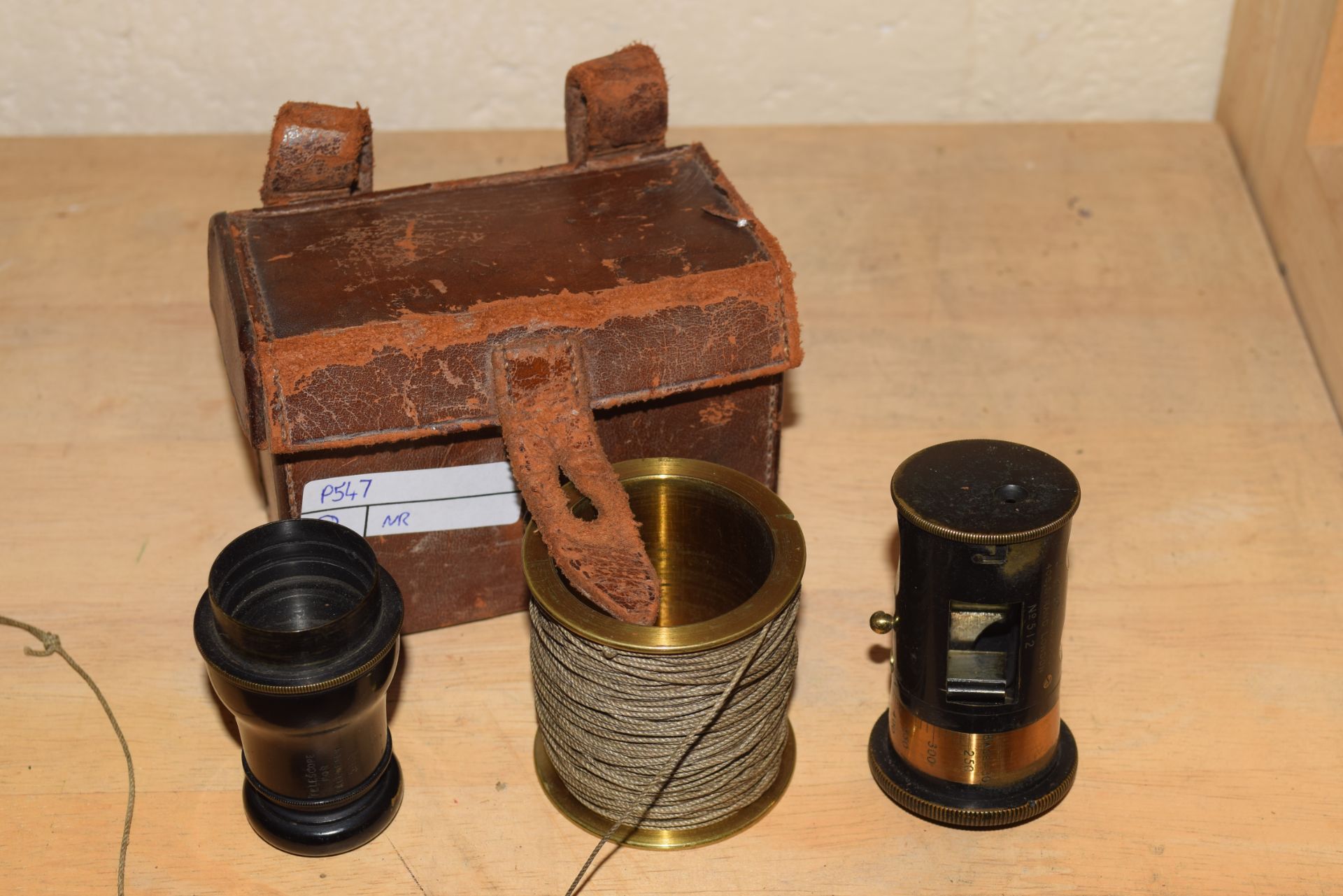 J H Steward, Strand, London, Patent Telemeter, The Steward No 512 in fitted leather travel case,