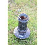 Cast iron base for a sign or lamp, 42cm high