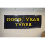 Metal Goodyear Tyres advertising sign