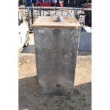 Galvanised water tank, F Randall of North Walsham