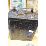 Vintage Roys oil can