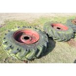 Pair of tractor tyres