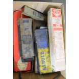 Box containing quantity of automobilia including chain bearing pin extractor, battery tester etc