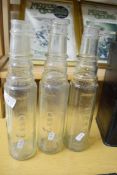 Three glass pint bottles for Esso Petroleum & Co Ltd